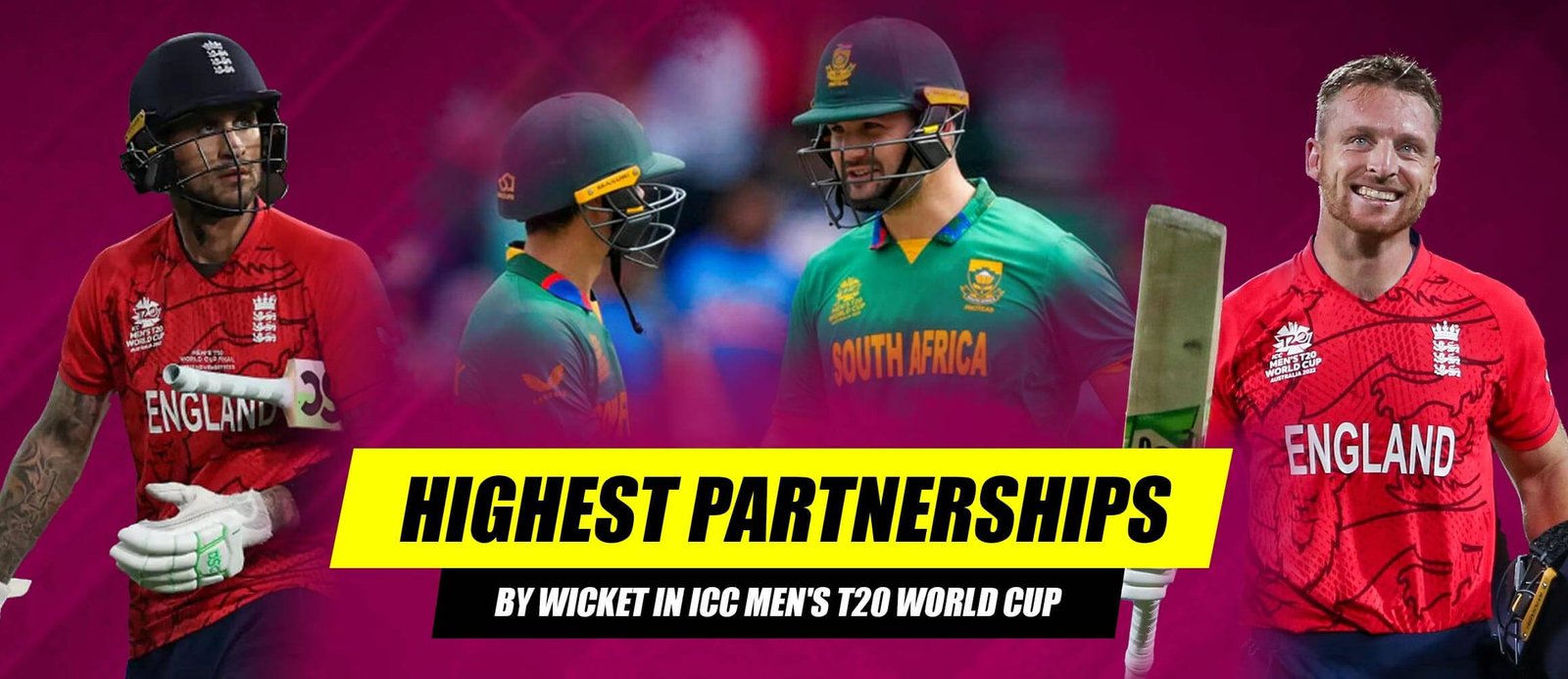 Highest partnerships by wicket in ICC Men’s T20 World Cup