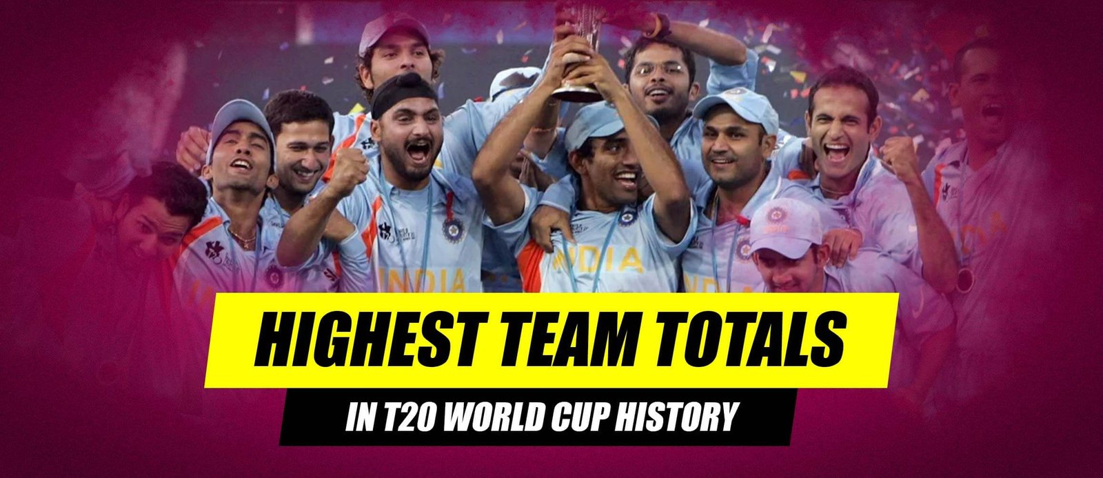 Highest Team Totals in T20 World Cup History