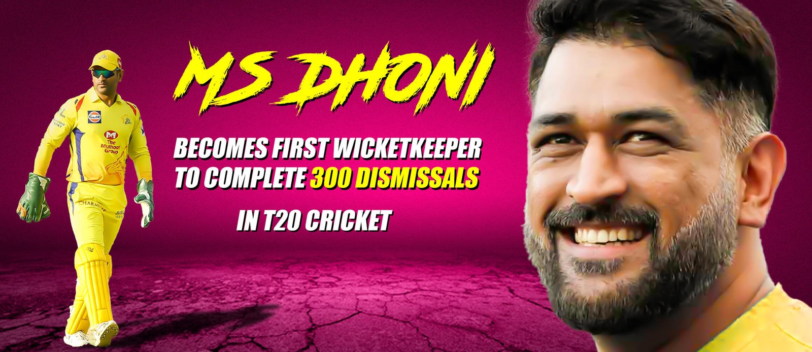 MS Dhoni Becomes First Wicketkeeper to Complete 300 Dismissals in T20 Cricket