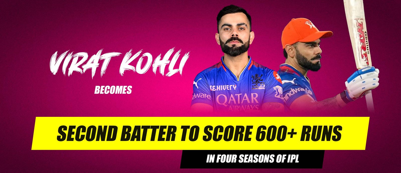 Virat Kohli Becomes Second Batter to Score 600+ Runs in Four Seasons Of IPL