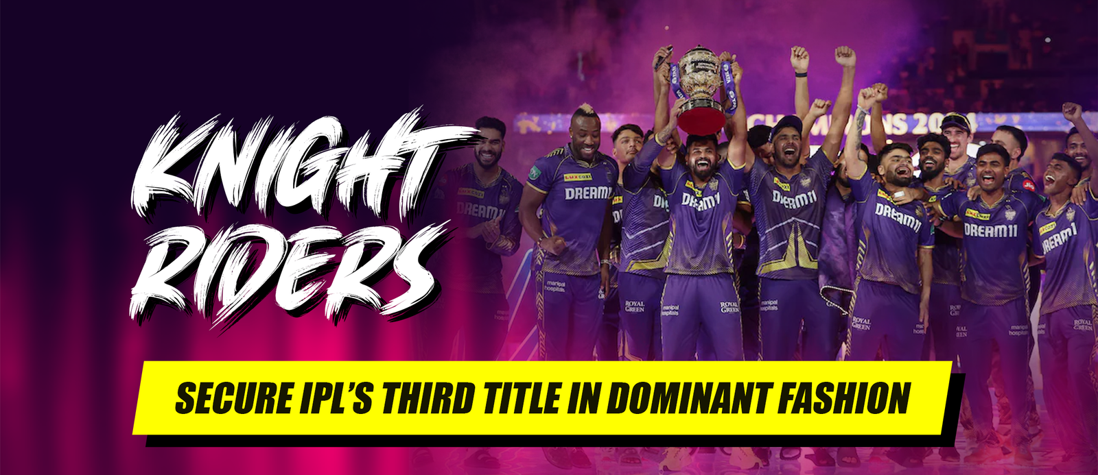 Knight Riders Secure IPL’s Third Title in Dominant Fashion