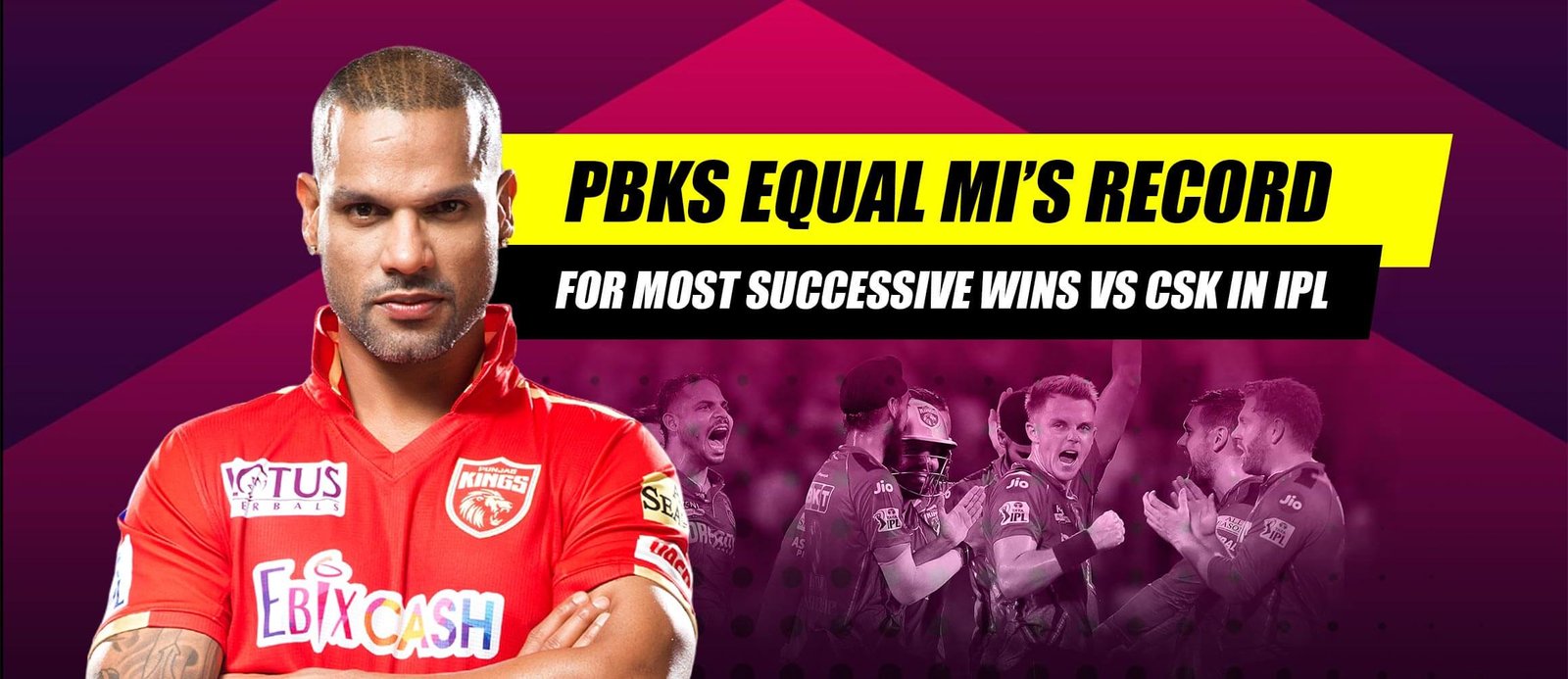 PBKS Equal MI’s Record for Most Successive Wins Vs CSK In IPL