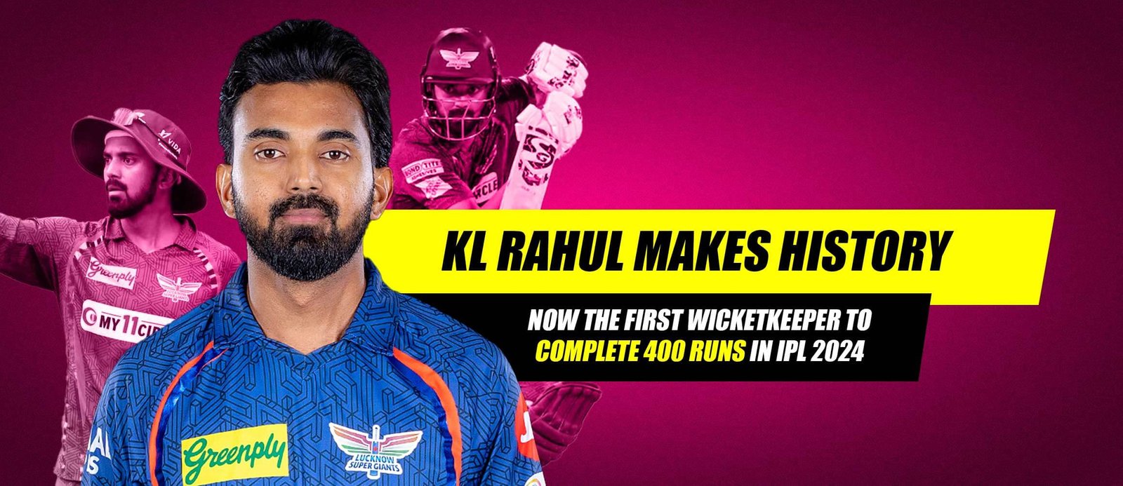 KL Rahul Makes History Now the First Wicketkeeper to Complete 400 Runs in IPL 2024