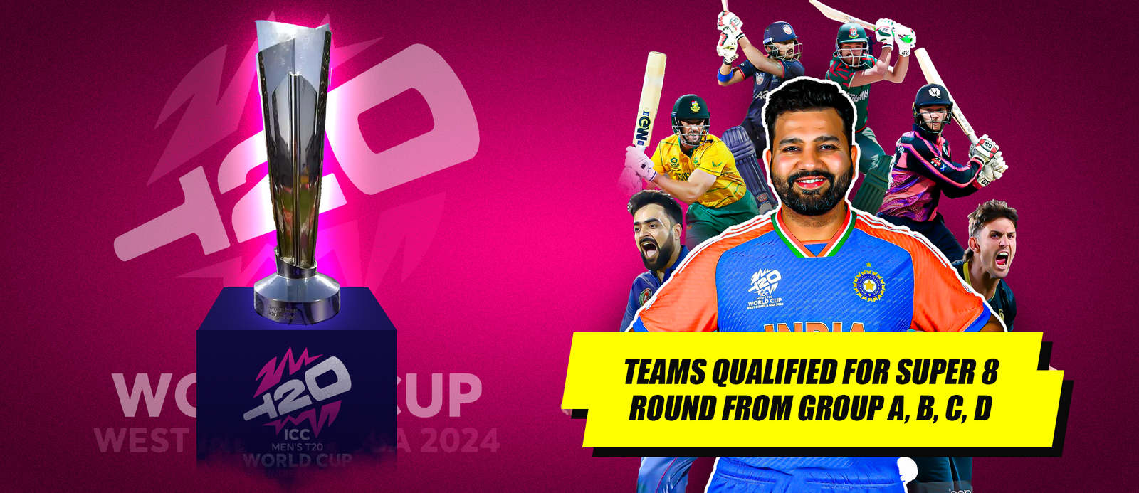 T20 World Cup: Teams qualified for Super 8 round from Group A, B, C, D