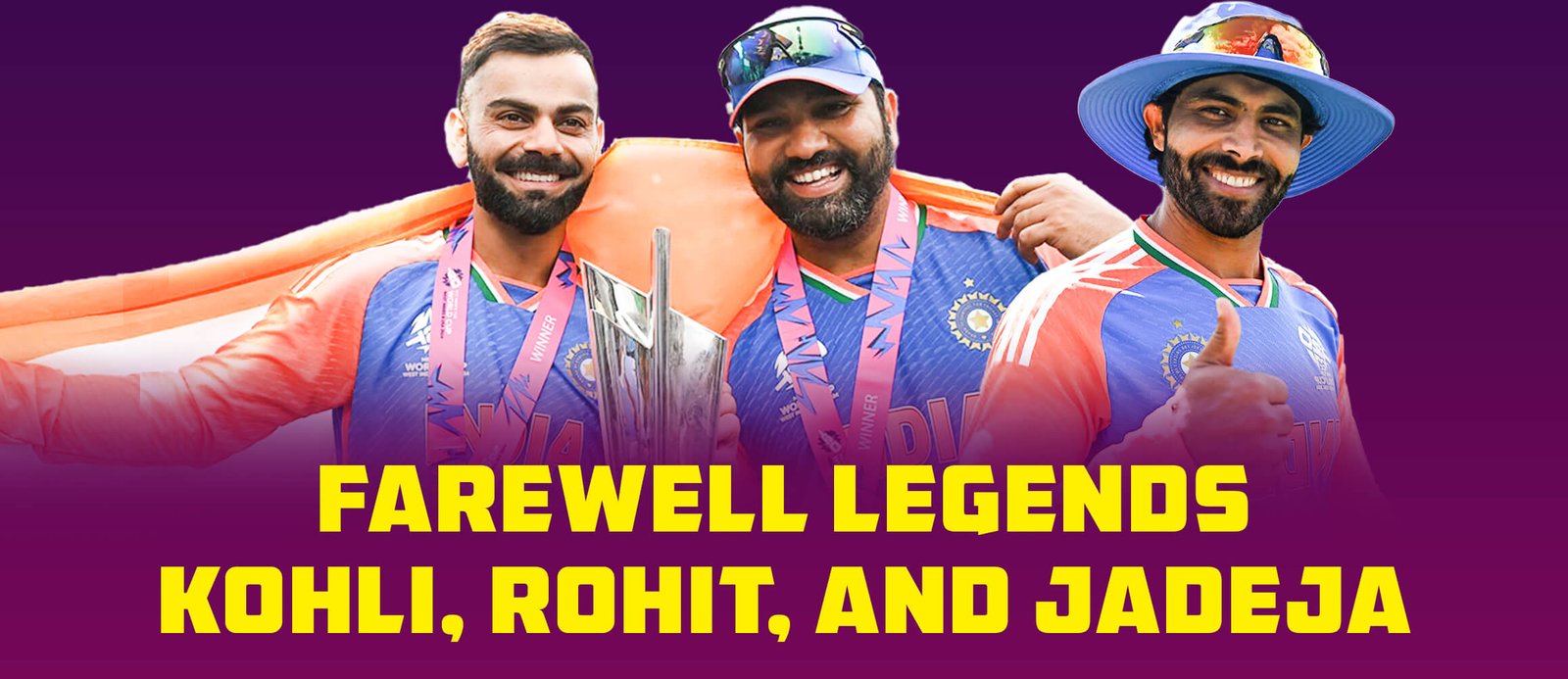 Farewell Legends: Kohli, Rohit, and Jadeja