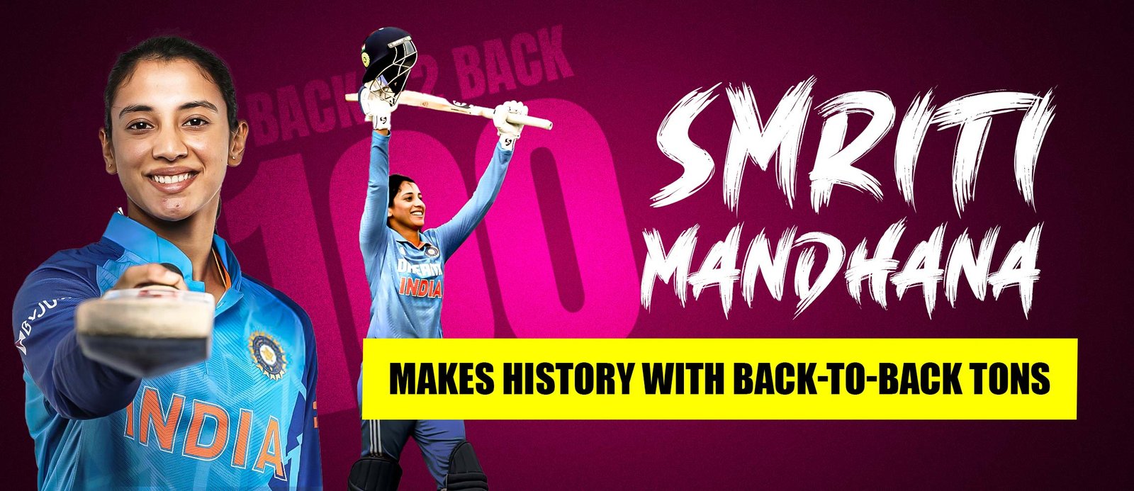 Mandhana Makes History with Back-to-Back Tons