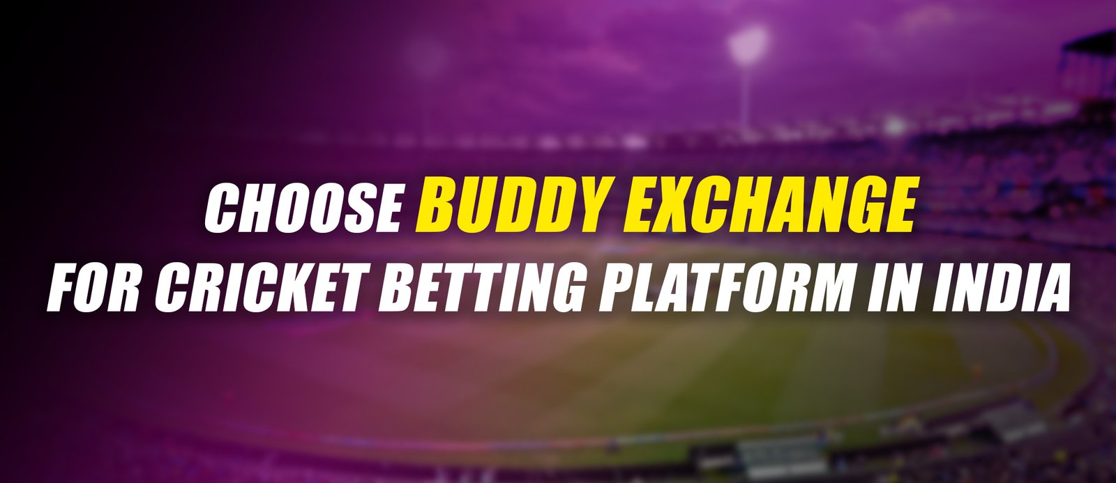 Choose Buddy Exchange for Cricket Betting Platform in India