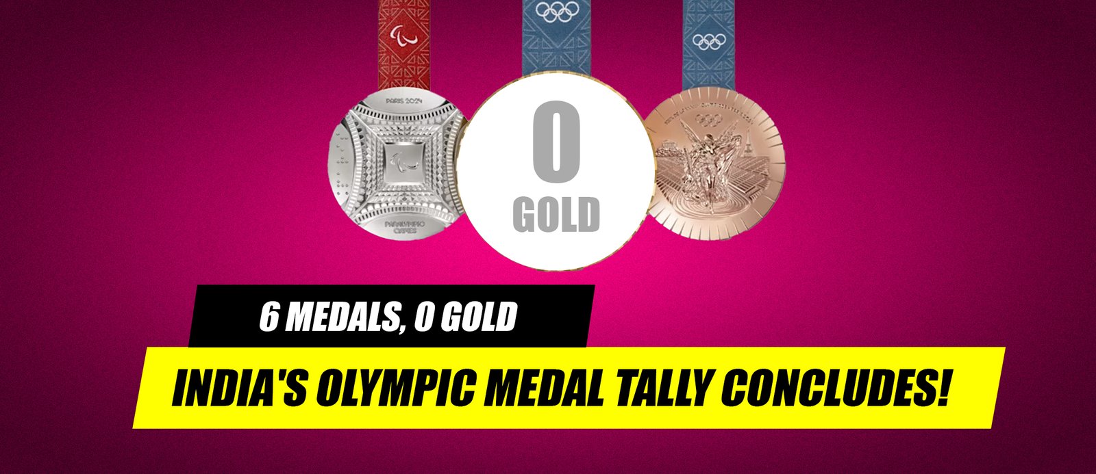 6 Medals, 0 Gold: India’s Olympic Medal Tally Concludes!