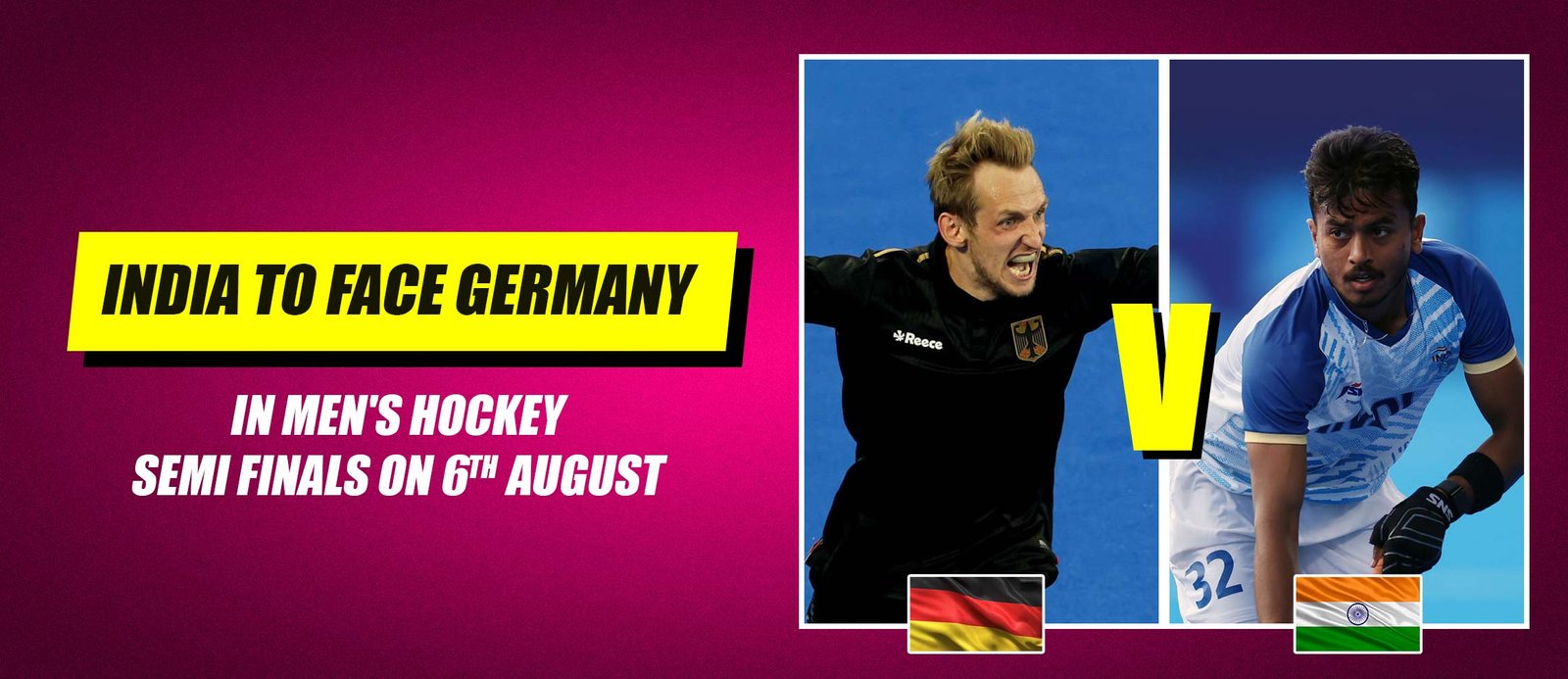 India to face Germany in Men’s Hockey Semi Finals on 6th August