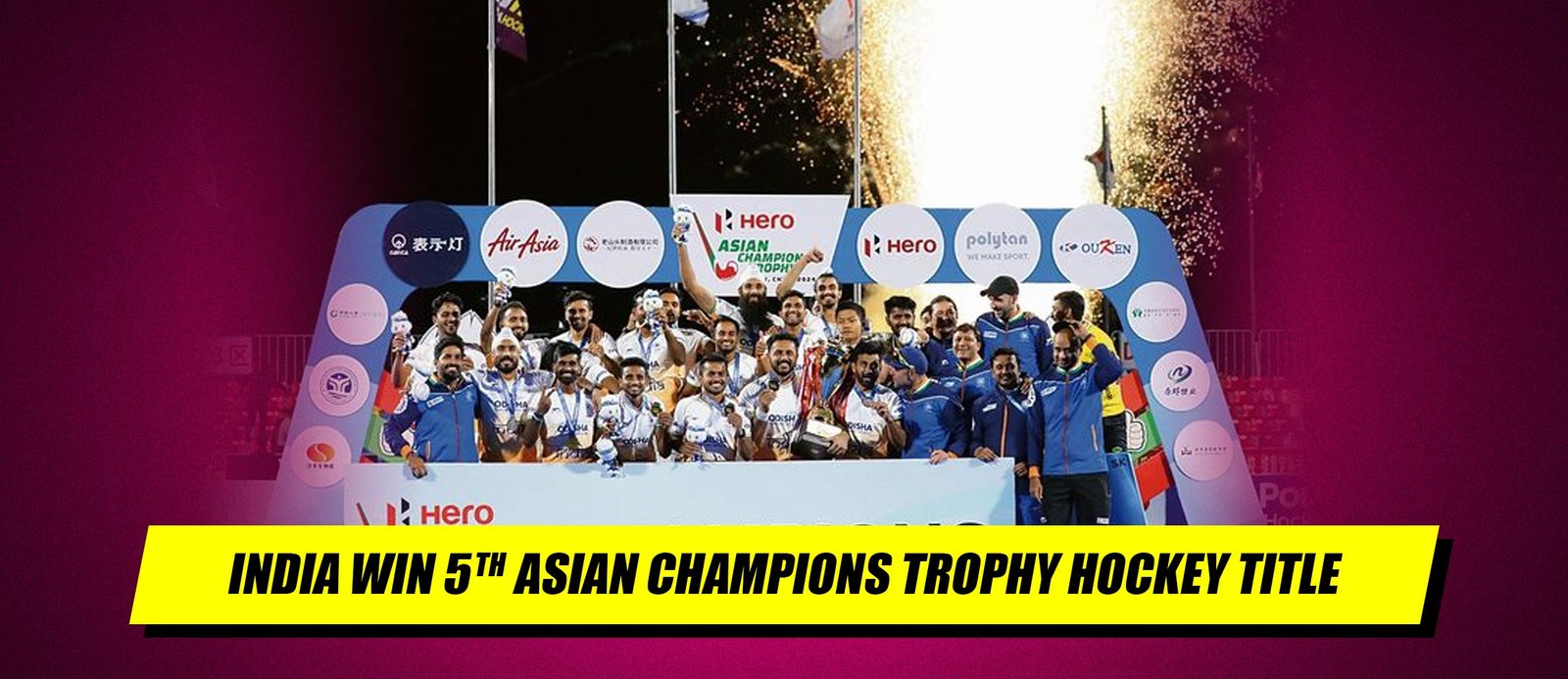 India Wins 5th Asian Champions Trophy Hockey Title