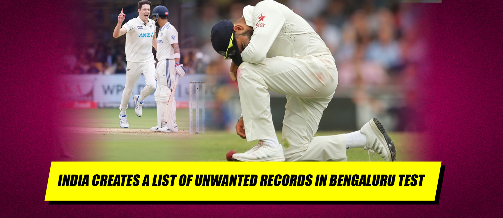 India Creates a List of Unwanted Records in Bengaluru Test