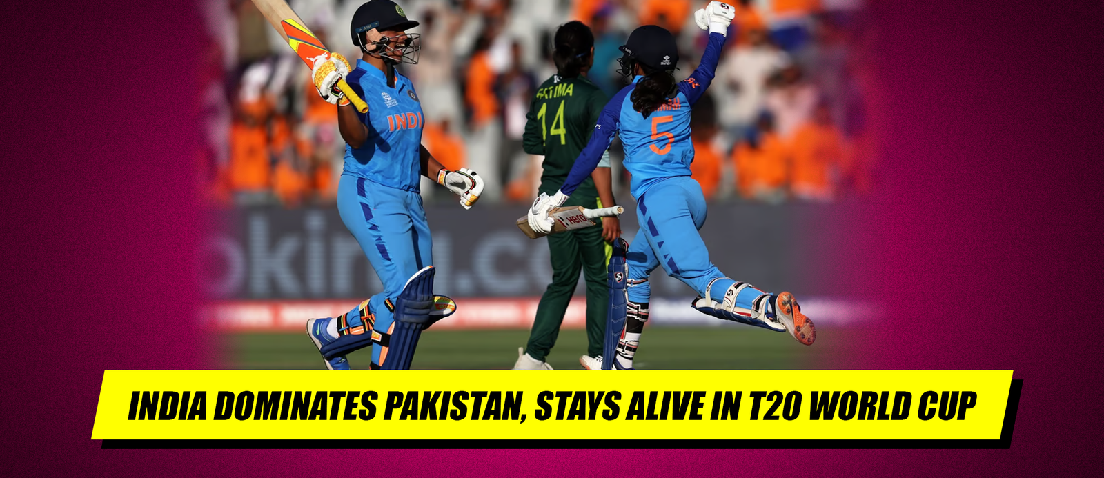 India Dominates Pakistan, Stays Alive in T20 World Cup