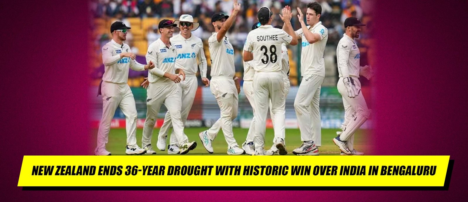 New Zealand Ends 36-Year Drought with Historic Win Over India in Bengaluru