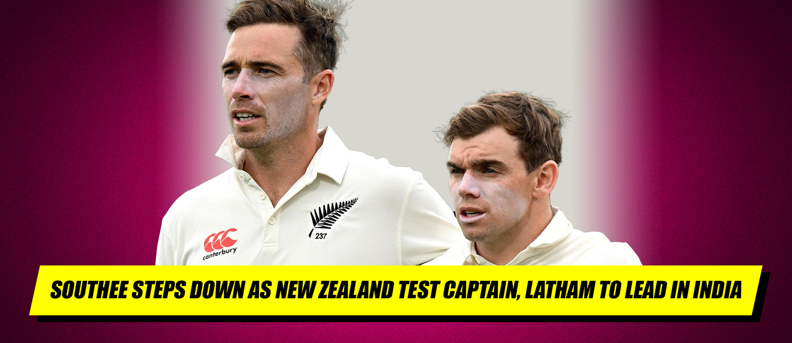 Southee Steps Down As New Zealand Test Captain, Latham to Lead in India