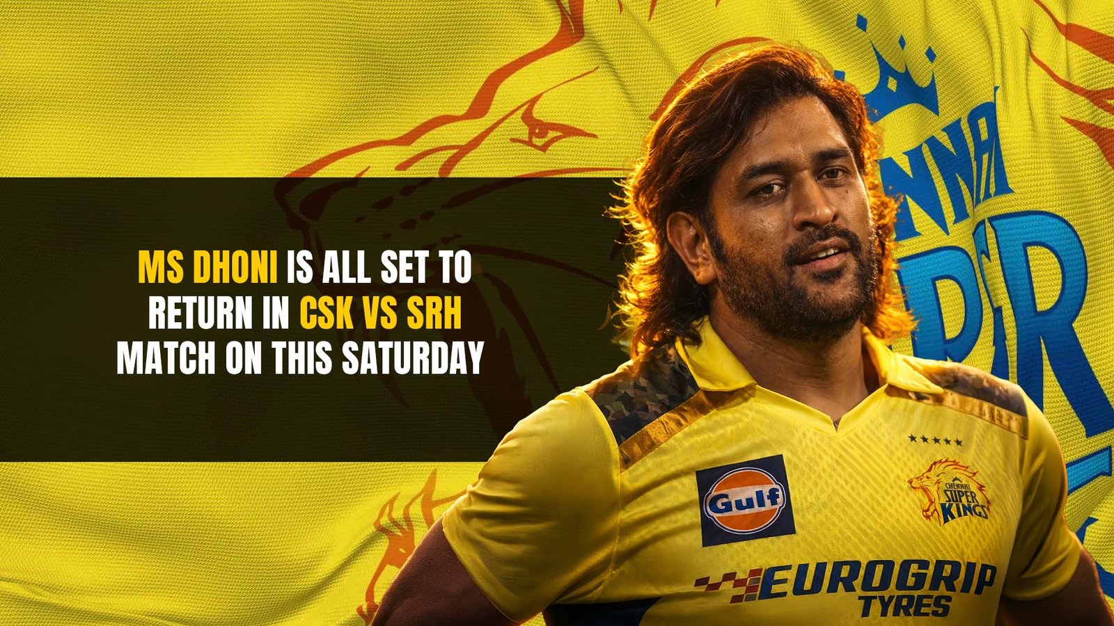 MS Dhoni Set To Return For CSK vs SRH Clash | IPL 2026 Boost For Chennai