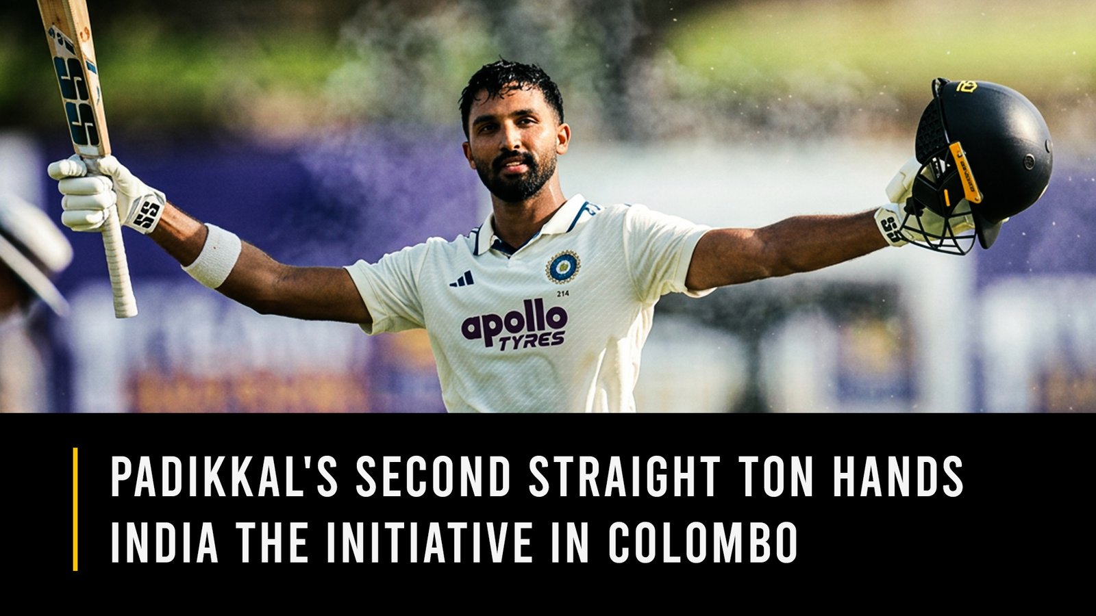 Padikkal’s Second Straight Ton Hands India the Initiative in Colombo