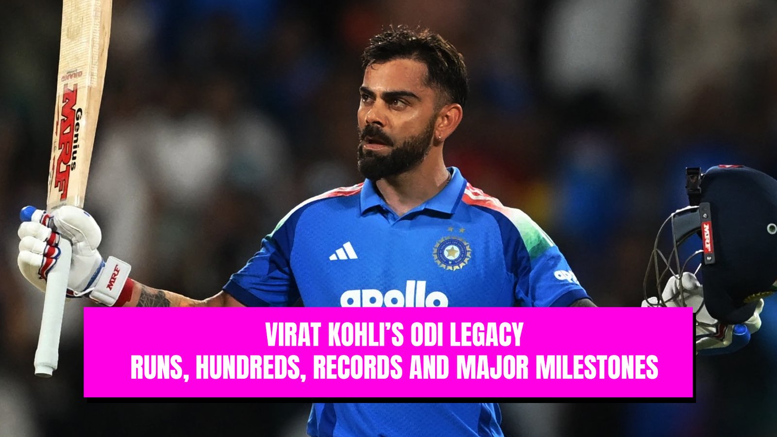 Virat Kohli’s ODI Legacy: Runs, Hundreds, Records and Major Milestones