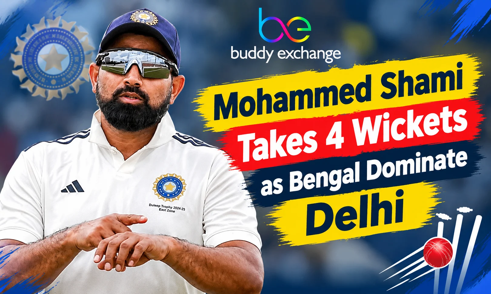 Mohammed Shami Takes Four Wickets as Bengal Dominate Delhi in Ranji Trophy 2026–27