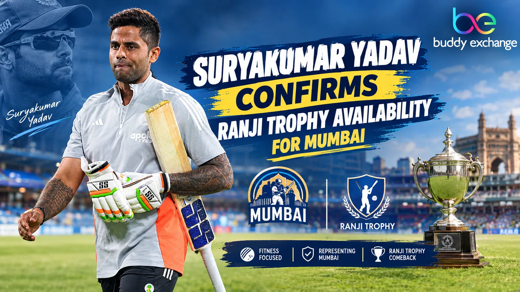 Suryakumar Yadav Confirms Availability for Mumbai in Ranji Trophy 2026-27